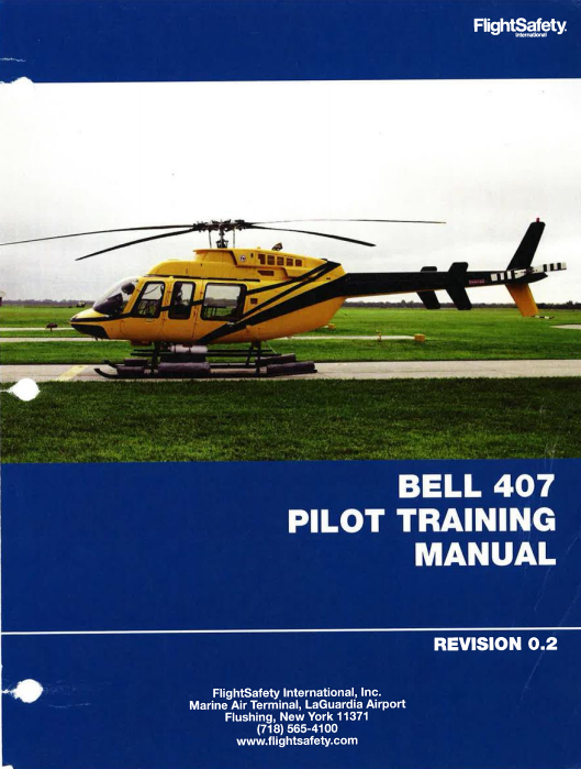 FlightSafety Bell 407 Pilot Training Manual (Digital PDF)