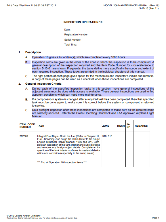 Cessna 206 Maintenance Manual (Digital PDF) - Image 3