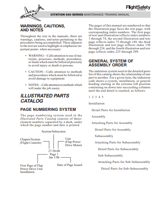 FlightSafety Cessna Citation 650 Series Maintenance Training Manual Volume 1 (Digital PDF) - Image 4