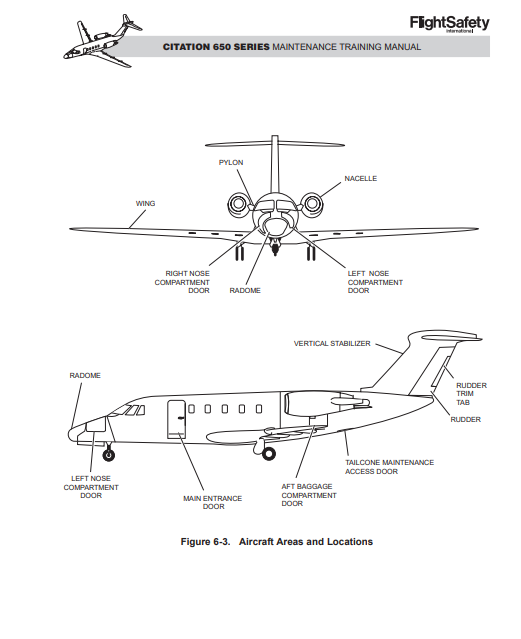 FlightSafety Cessna Citation 650 Series Maintenance Training Manual Volume 1 (Digital PDF) - Image 9