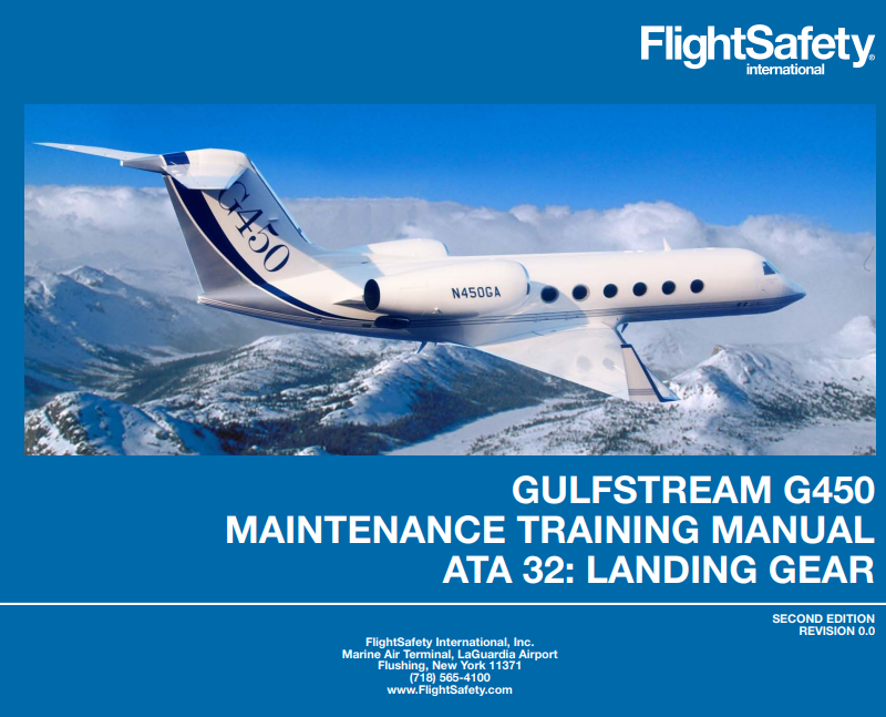 FlightSafety Gulfstream G450 Maintenance Training Manual – ATA 32: Landing Gear (Digital PDF)