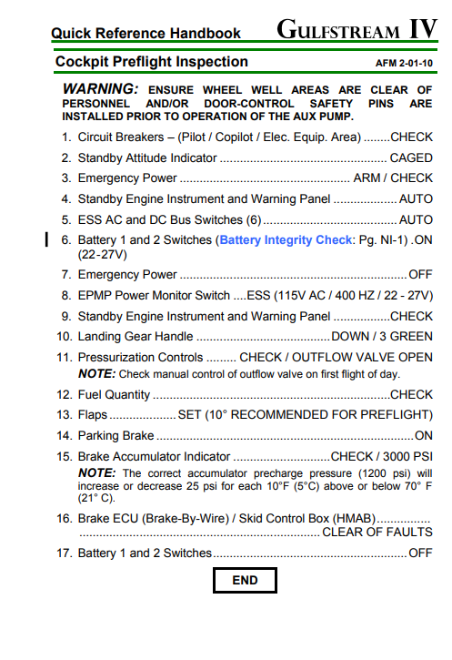 Gulfstream IV Quick Reference Handbook (QRH) – Revision 26 (Digital PDF) - Image 2