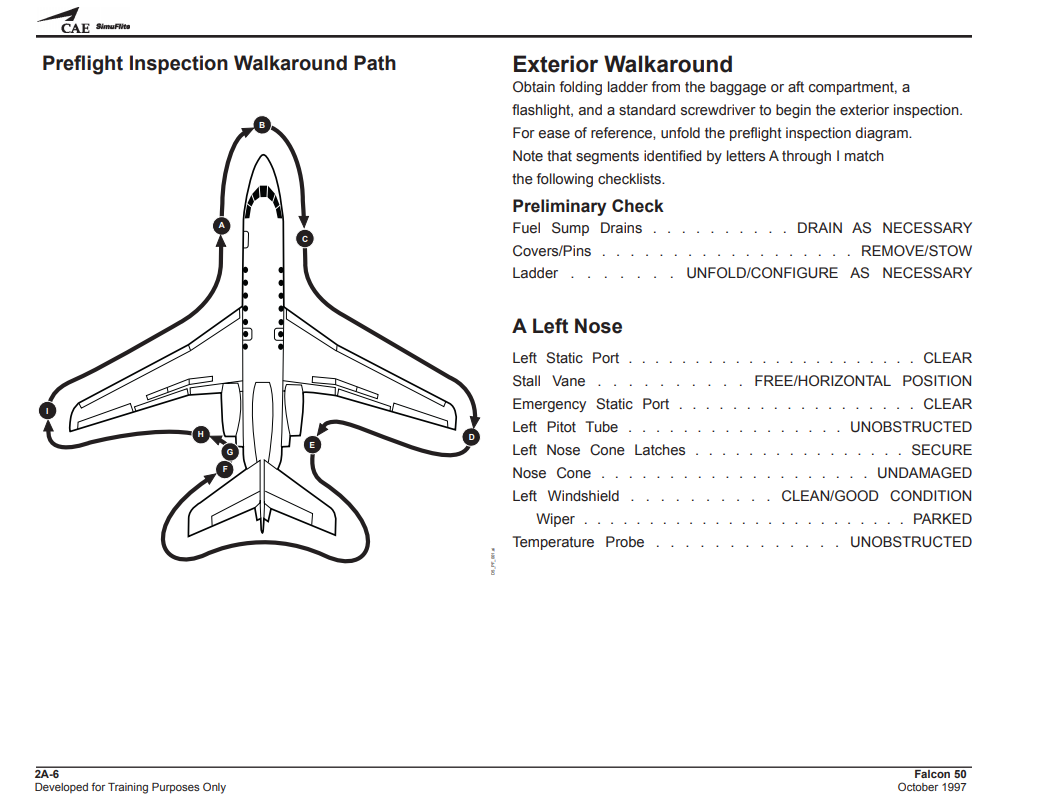 CAE Dassault Falcon 50 Cockpit Handbook (Digital PDF) - Image 2